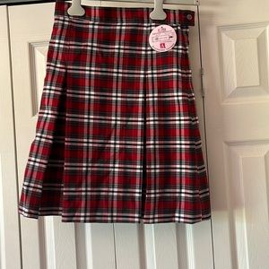 girls school uniform/ academia plad skirt.